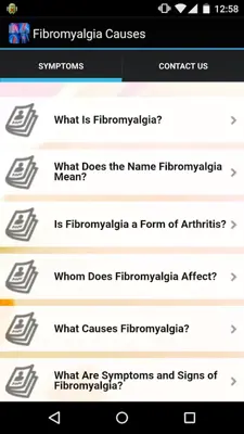 Fibromyalgia Causes android App screenshot 4